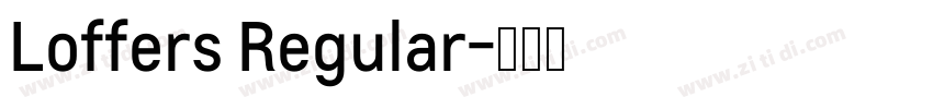 Loffers Regular字体转换